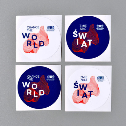 sticker on self-adhesive foil