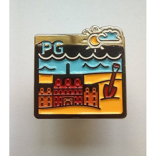 pins with the logo of Gdańsk University of Technology