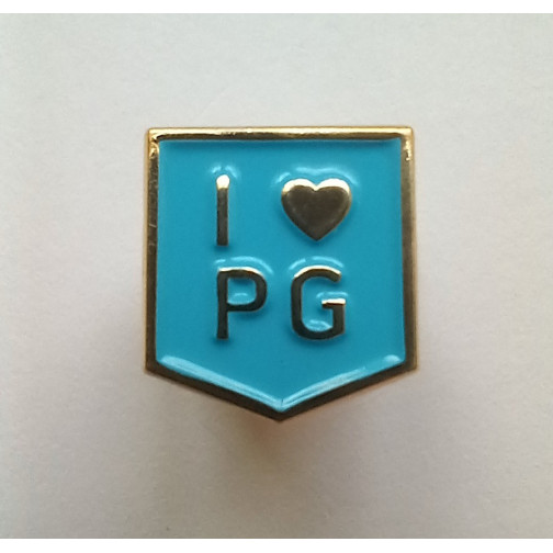 pins with the logo of Gdańsk University of Technology