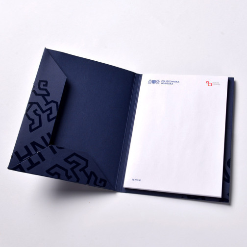 folder with A5 notebook