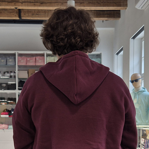 zipped sweatshirt
