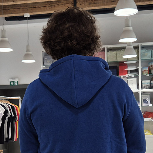 zipped sweatshirt
