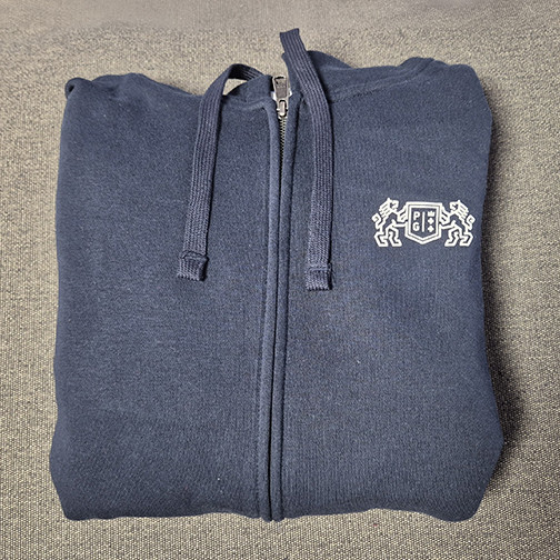 zipped sweatshirt