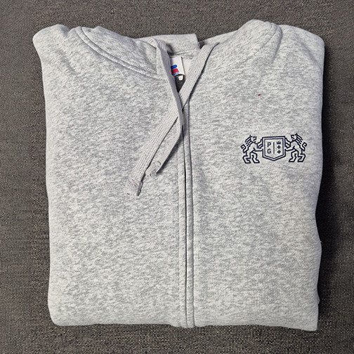zipped sweatshirt