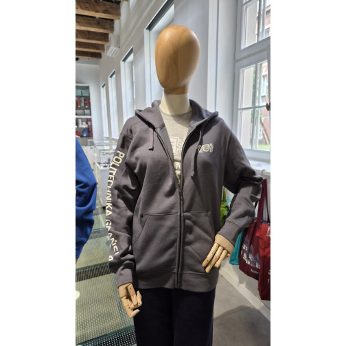 zipped sweatshirt