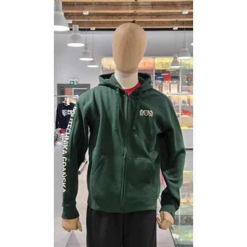 zipped sweatshirt