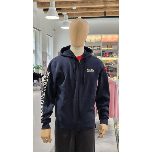zipped sweatshirt