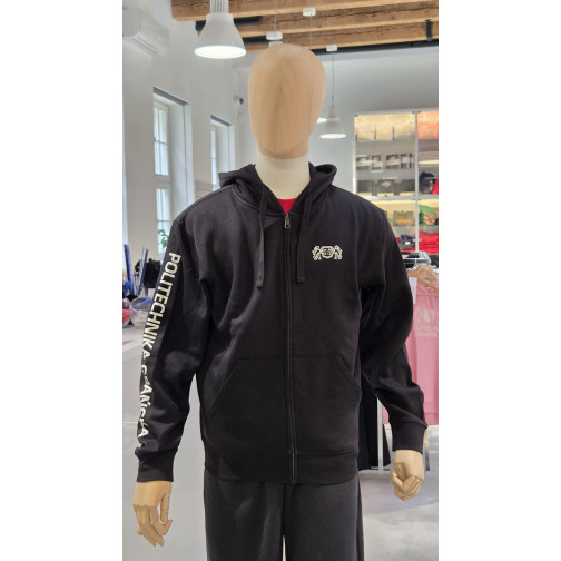 zipped sweatshirt